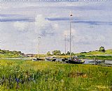 At The Boat Landing by William Merritt Chase